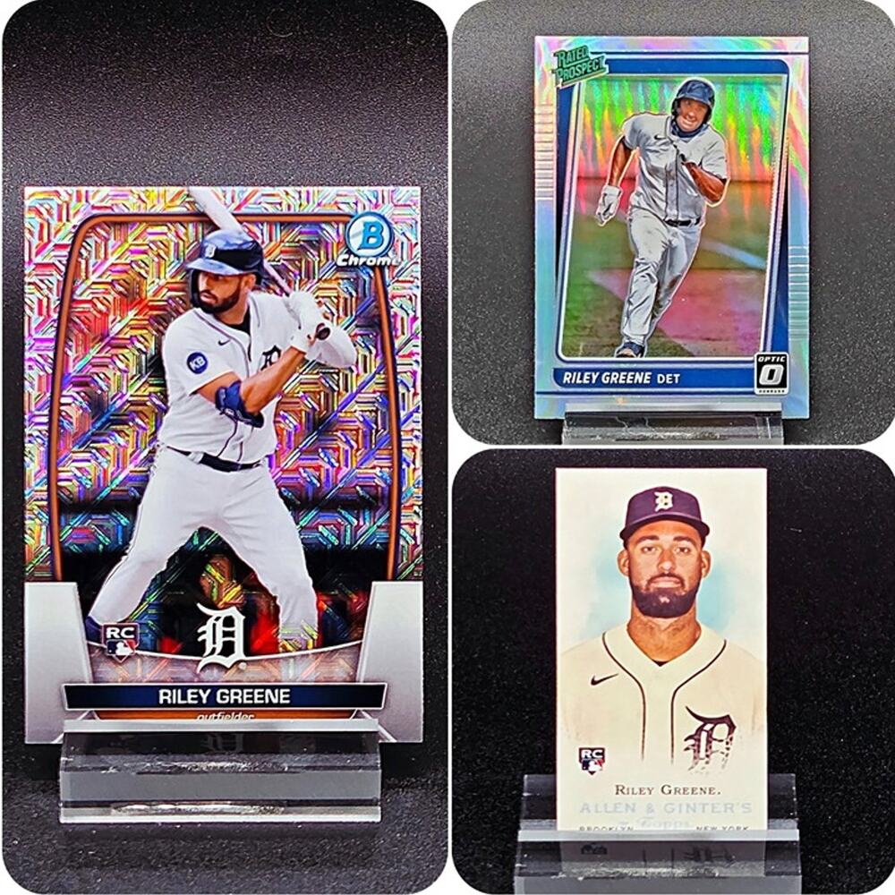 Riley Greene A&G Rookie Prospect Bowman Chrome Mojo RC Detroit Tigers Star